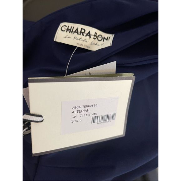 NWT Chiara Boni La Petite Robe Alteriah One-Shoulder Cocktail Dress Size 6 $795 - Picture 10 of 10